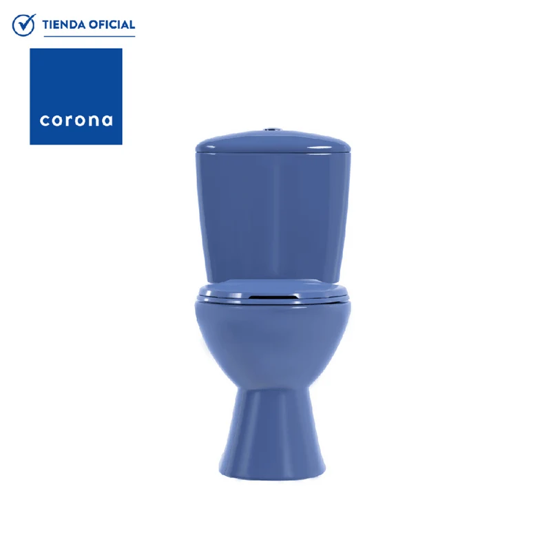 Sanitario Corona Manantial Pro Redondo Azul