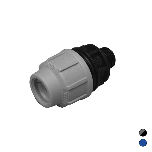 Raccordo maschio ikaro per polietilene 2 x 63