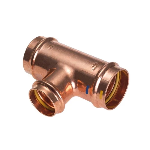Tee ridotto centrale fff a pressare per acqua gas b one diam. 22x15x22