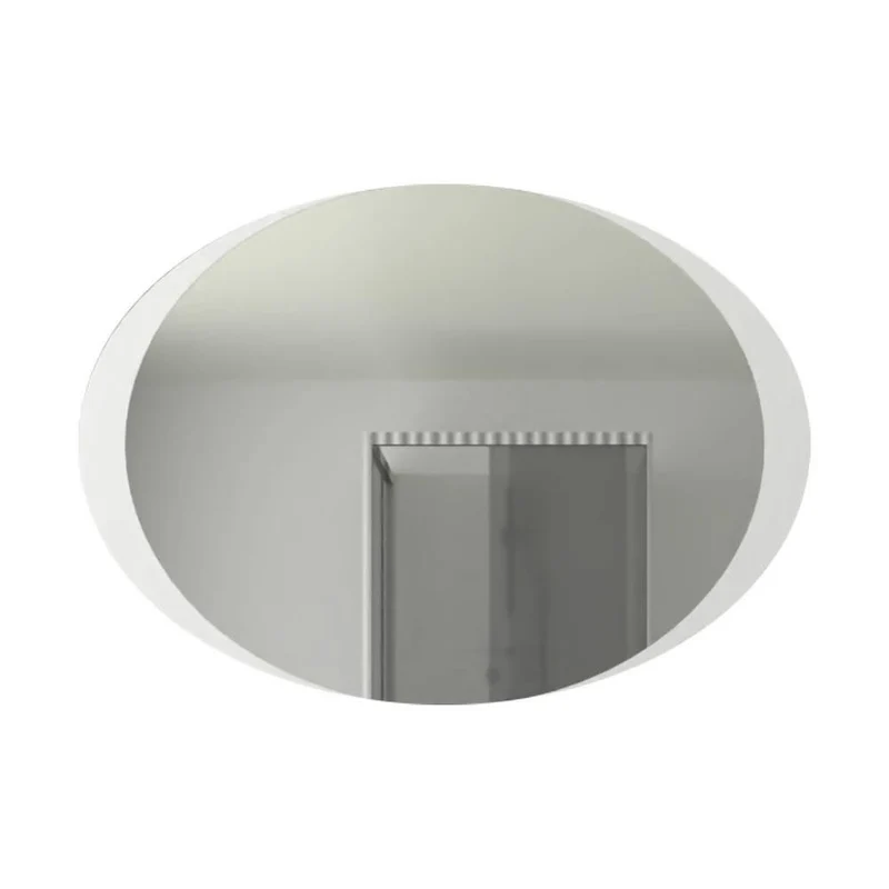 Espejo Ovalado Varesse, Gris, con Diseño en Sandblasting