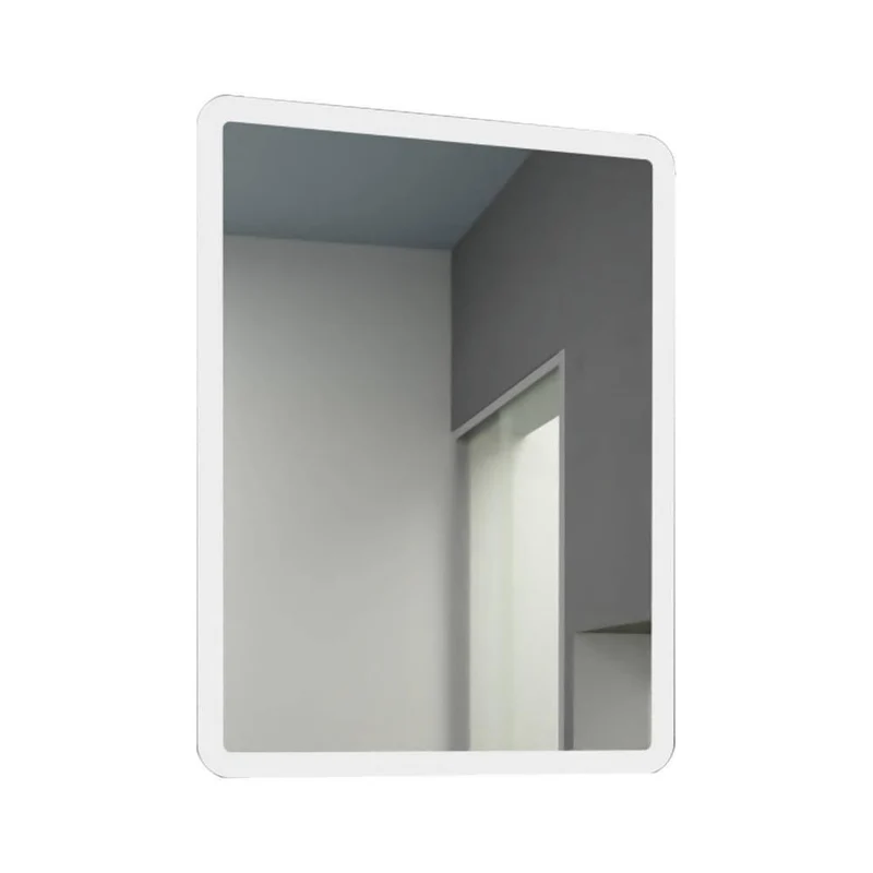Espejo Rectangular Arezzo, con Diseño en Sandblasting y Luz LED
