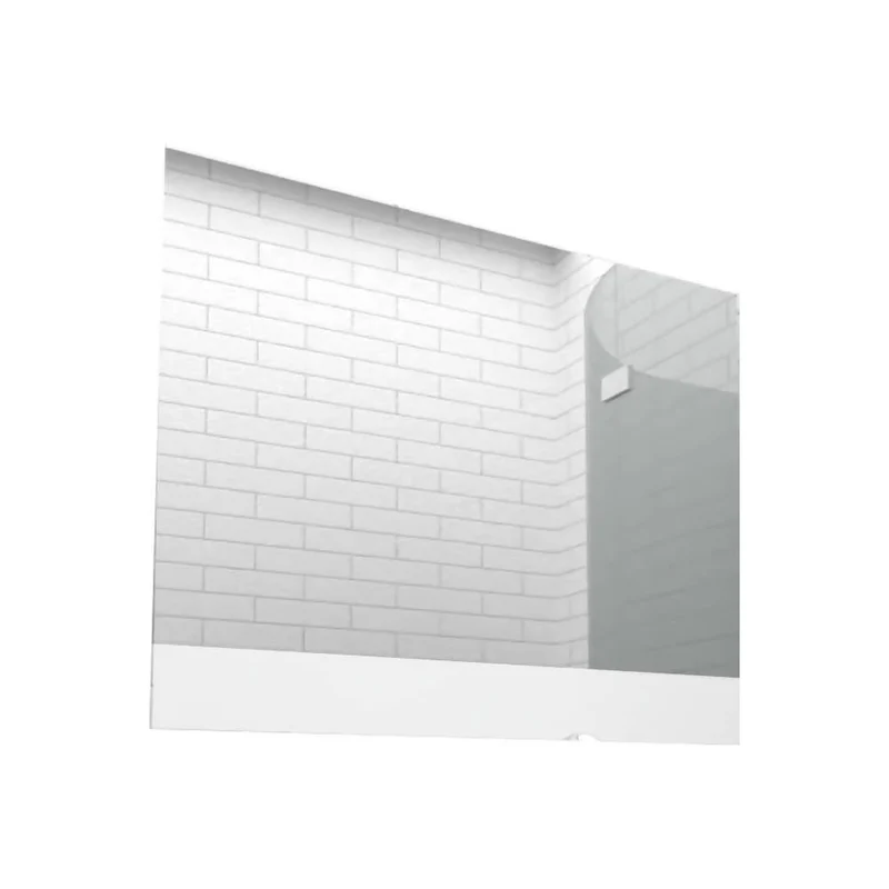 Espejo Rectangular Palermo, Gris, con Diseño en Sandblasting
