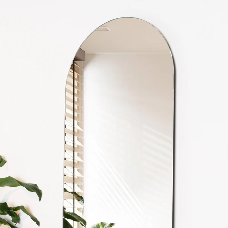 Espejo Curvo Lucera, Gris, Diseño Moderno