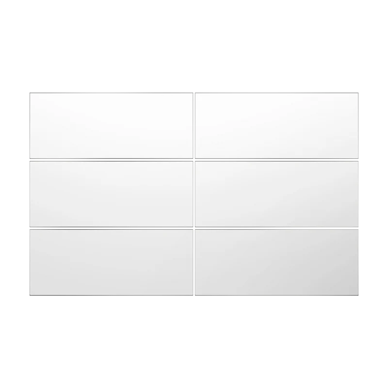 Espejo Rectangular Siena, Gris, Incluye 6 Piezas