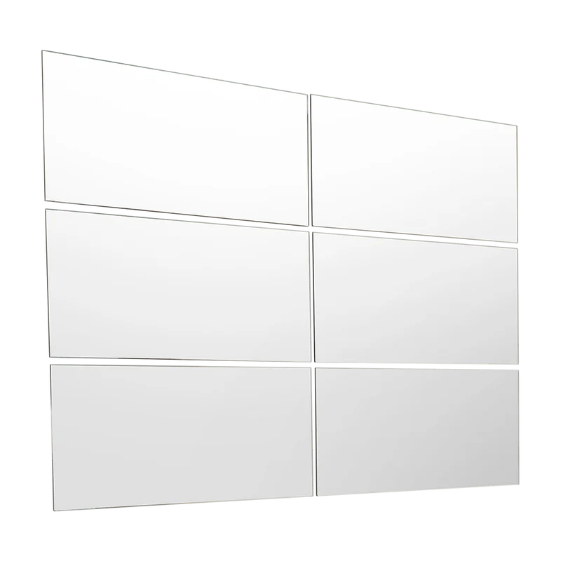 Espejo Rectangular Siena, Gris, Incluye 6 Piezas