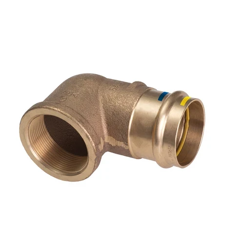 Gomito a 90 f/ filetto f a pressare acqua/gas b one diam 18 x 1/2