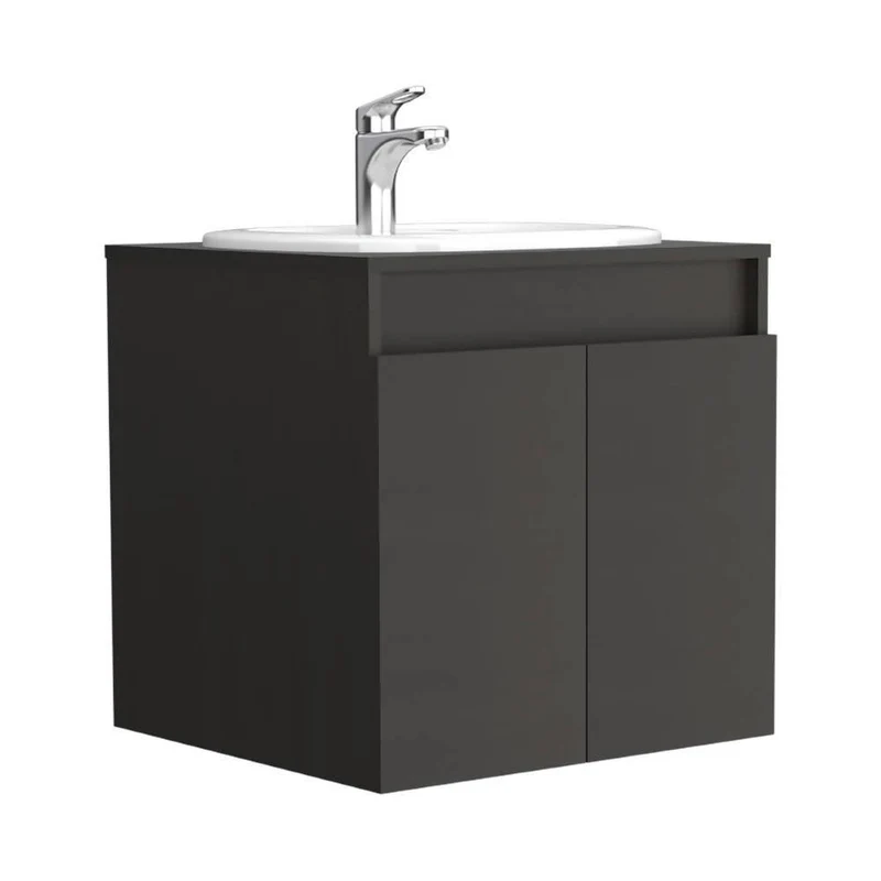 Mueble Corona Esencial Elevado Wengue 55 cm con Lavamanos Cascade