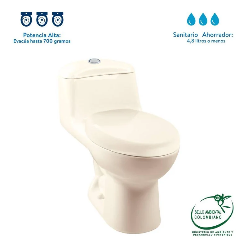 Sanitario Corona Smart Alongado Beige