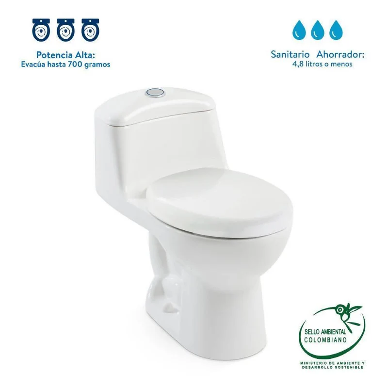 Sanitario Corona Smart Redondo Blanco