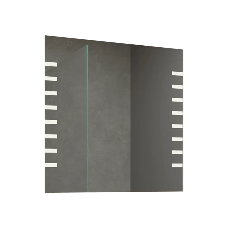 Espejo Cuadrado Cairo, Gris, con Luz LED