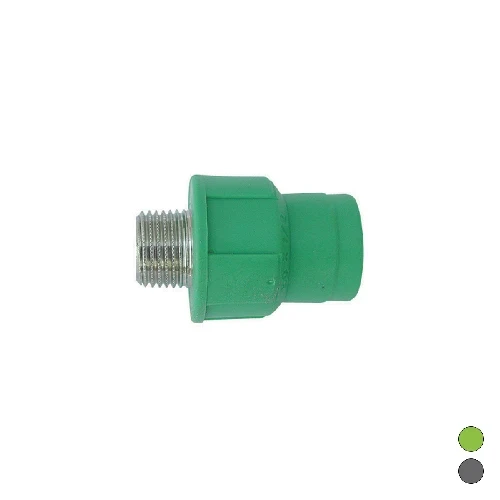 Raccordo filettato maschio in polipropilene 1 1/4 x diam. 40