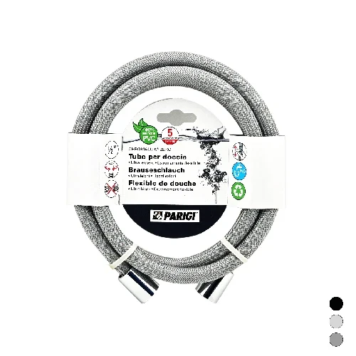Flessibile doccia chromalux zero silver steel cm 180