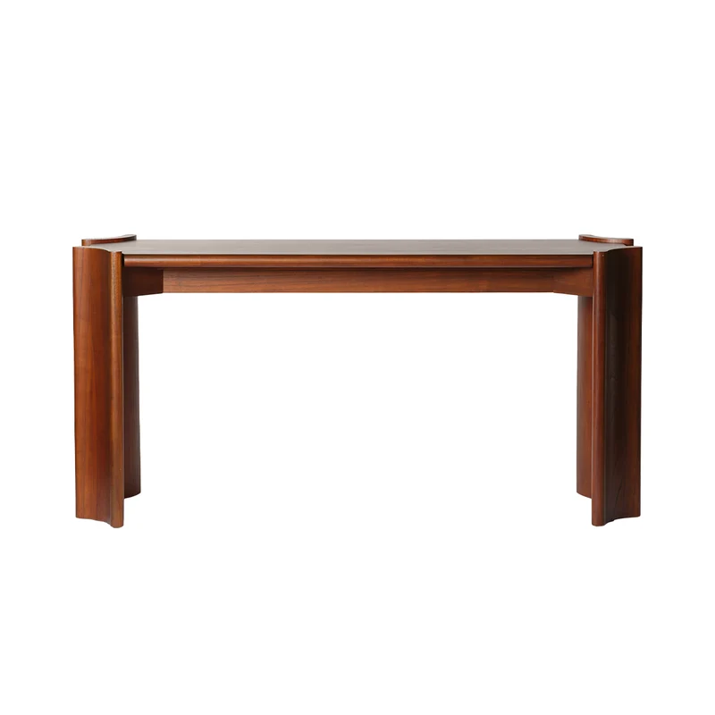 Consola de madera de mindi de 165 cm