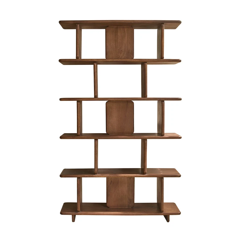 Librería de madera maciza de mango, 106 cm