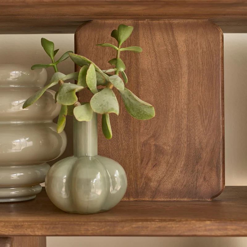 Librería de madera maciza de mango, 106 cm