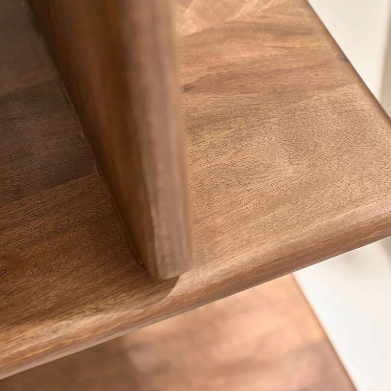 Librería de madera maciza de mango, 106 cm