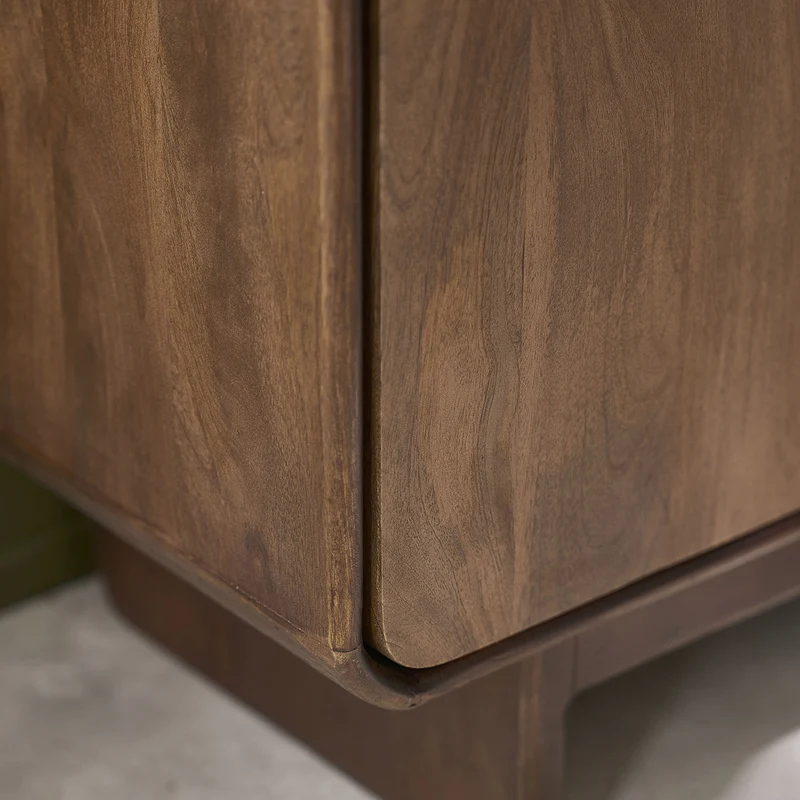 Aparador de madera maciza de mango de 160 cm