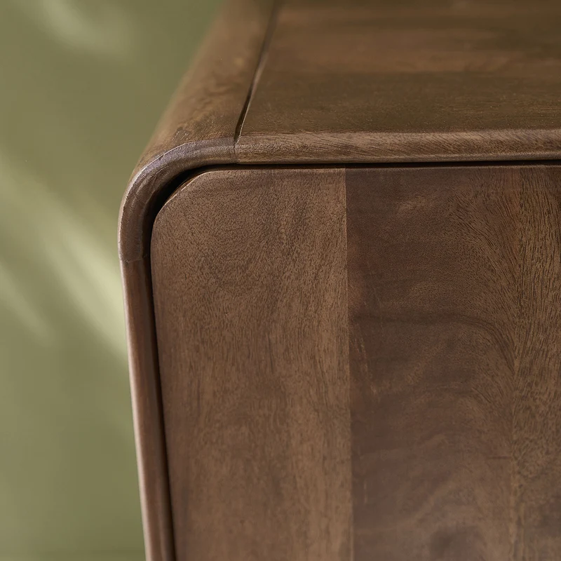 Mueble para la tele de madera maciza de mango, 160 cm
