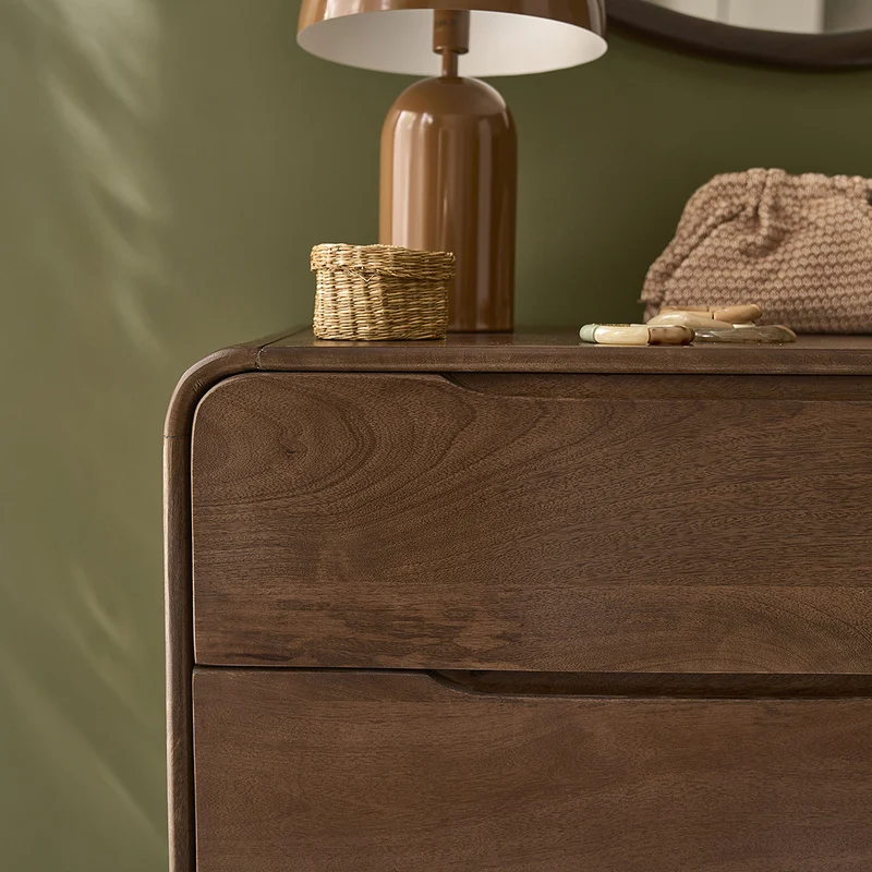 Cómoda de madera maciza de mango, 70 cm