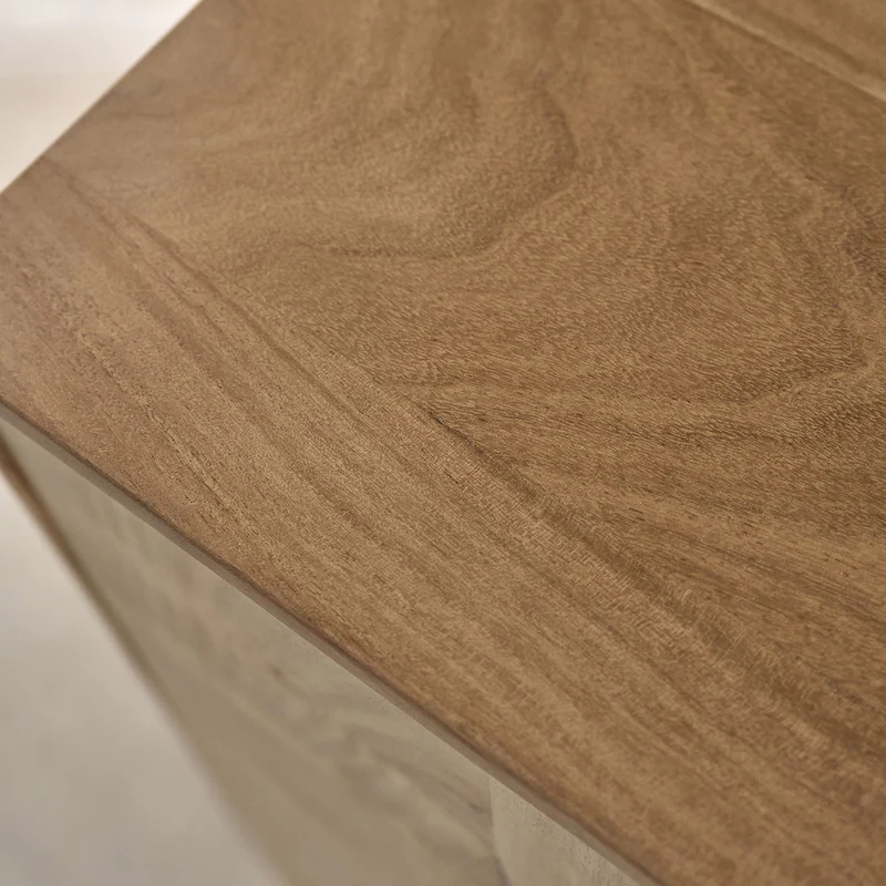 Aparador de madera maciza de acacia de 170 cm