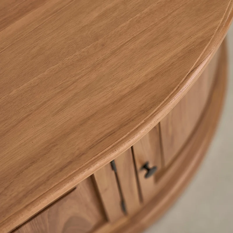 Mueble de TV de teca de 160 cm