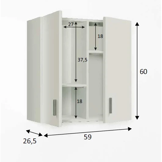 Alto MULTIUSOS USE 2 puertas BLANCO - Envío GRATIS