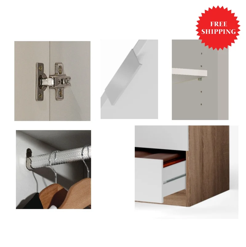 Armario 3 Puertas 3 cajones LC 121 - Envío GRATIS
