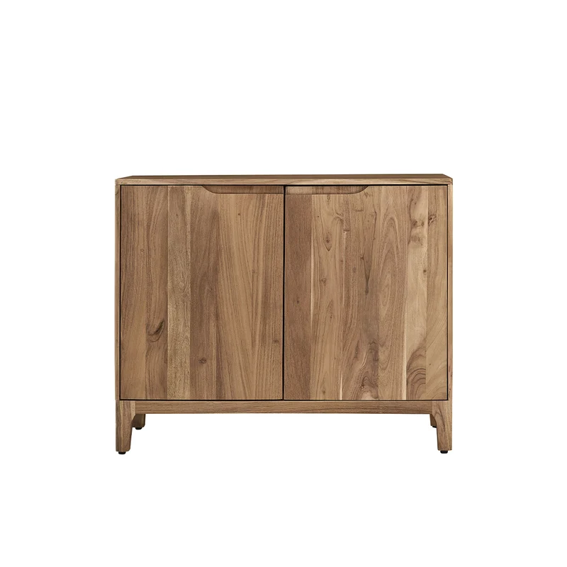 Aparador de acacia maciza de 100 cm