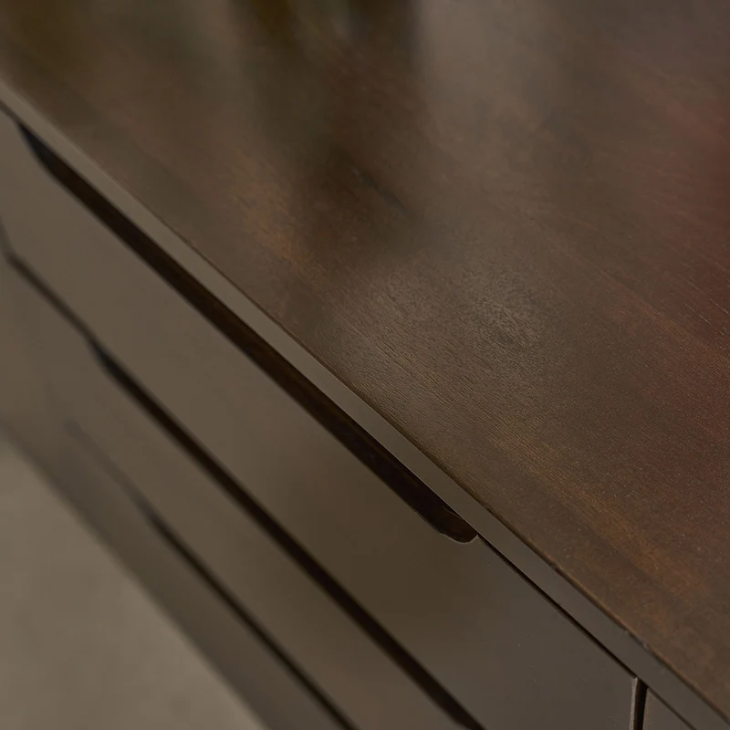 Aparador de madera maciza de mango de 180 cm