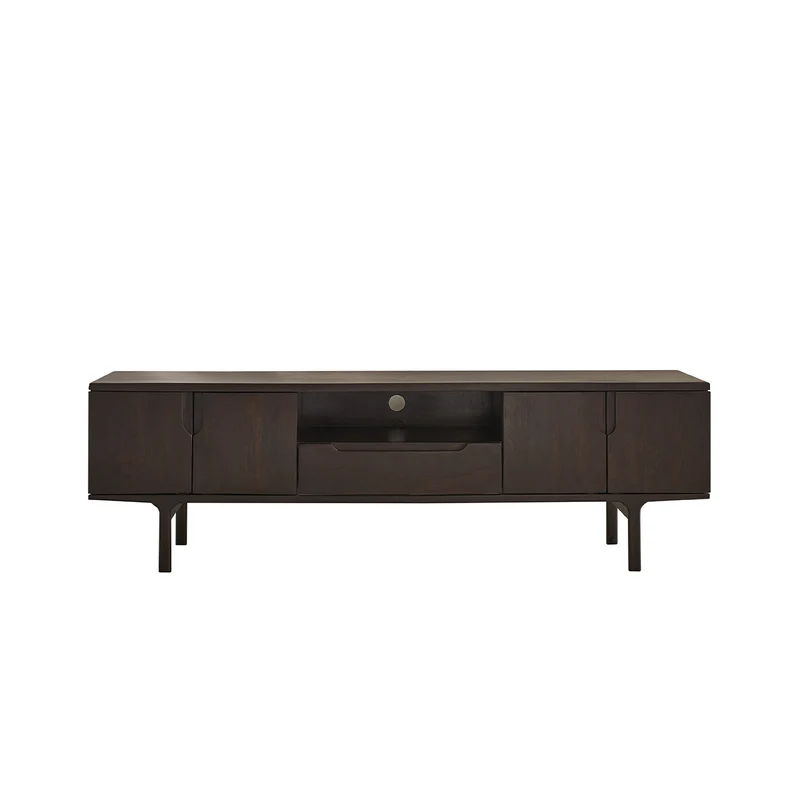 Mueble para la tele de madera maciza de mango, 180 cm