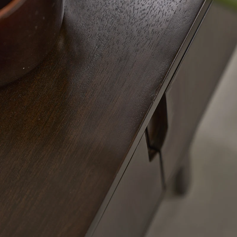 Mueble para la tele de madera maciza de mango, 180 cm