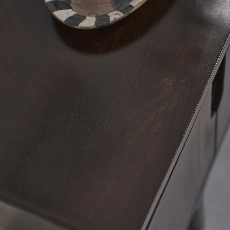 Mueble para la televisión de madera maciza de mango, 120 cm