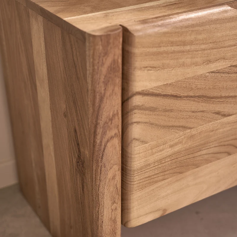 Mueble para la tele de acacia maciza de 150 cm