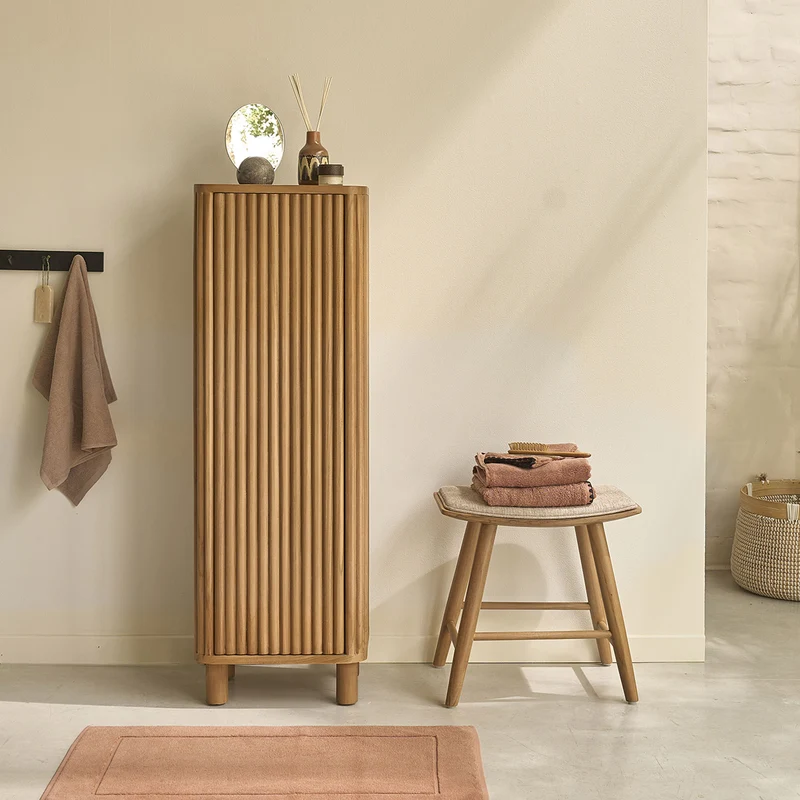 Mueble de baño con patas de teca maciza de 120 cm
