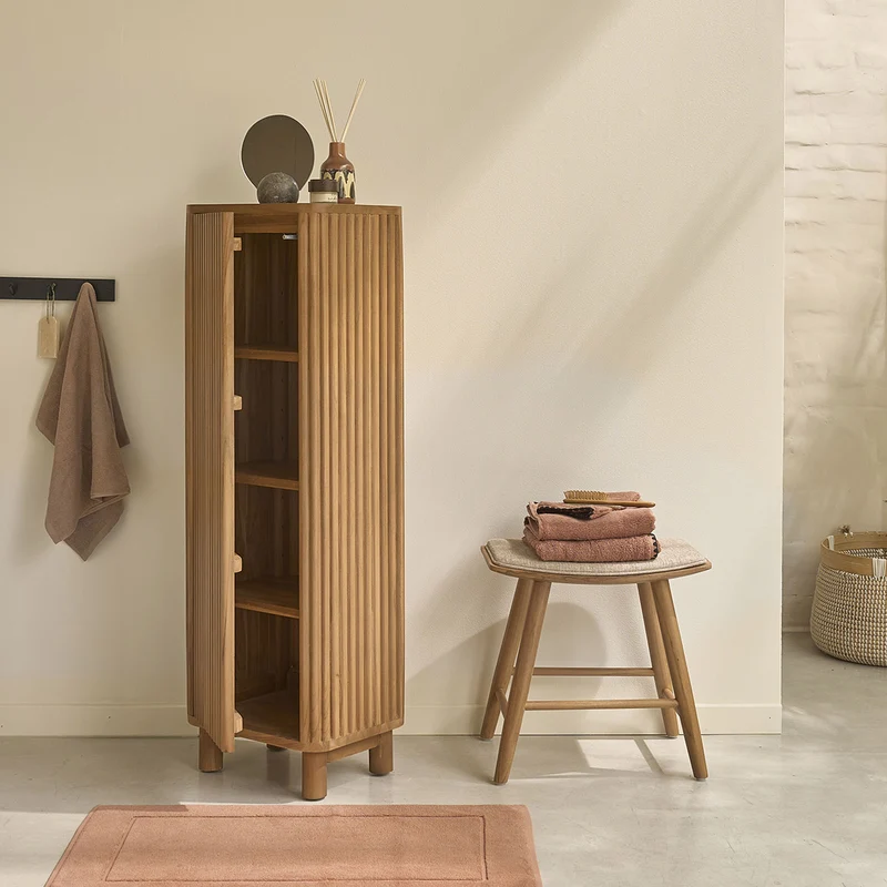 Mueble de baño con patas de teca maciza de 120 cm