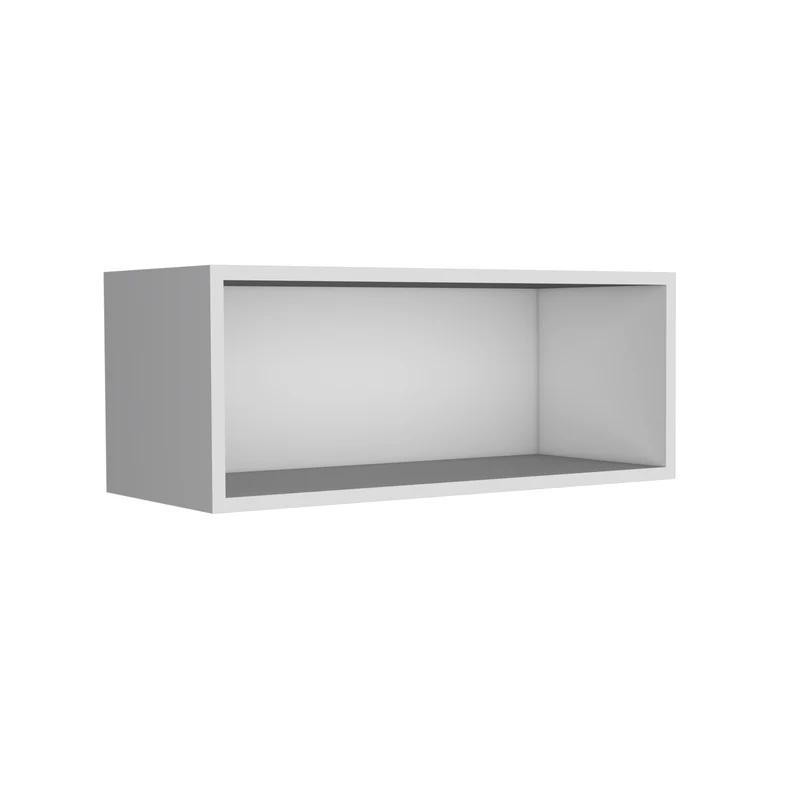TUHOME Gabinete de Pared Hard Rock en Melamina con Almacenamiento Abierto