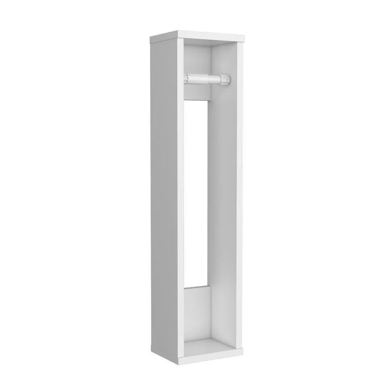 TUHOME Porta Papel Higiénico Supai en Melamina, Blanco