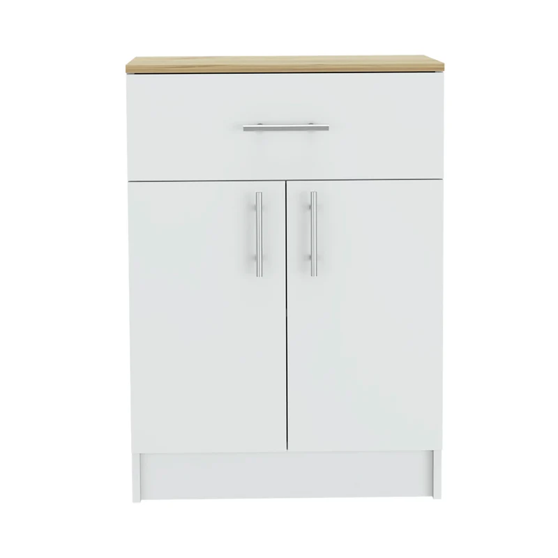 Mueble despensa mayorca en Melamina, con cajón de riel metálico
