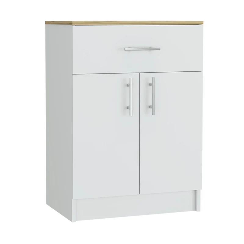 Mueble despensa mayorca en Melamina, con cajón de riel metálico