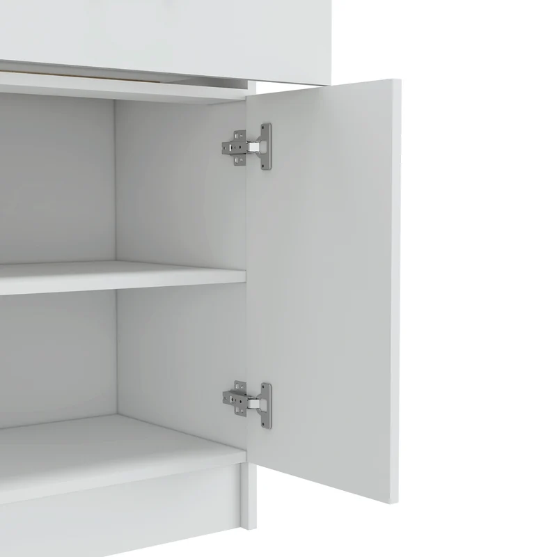 Mueble despensa mayorca en Melamina, con cajón de riel metálico
