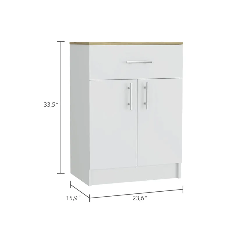 Mueble despensa mayorca en Melamina, con cajón de riel metálico