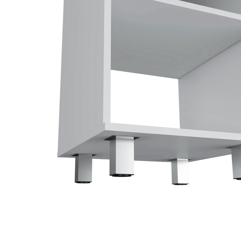 Mueble bajo para lavabo Gouda en Melamina,con almacenamiento y lavamanos de ceramica.
