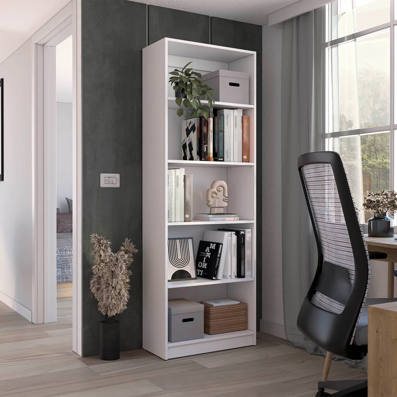 Estanteria Recta 4R Home en Melamina con 5 estantes Home