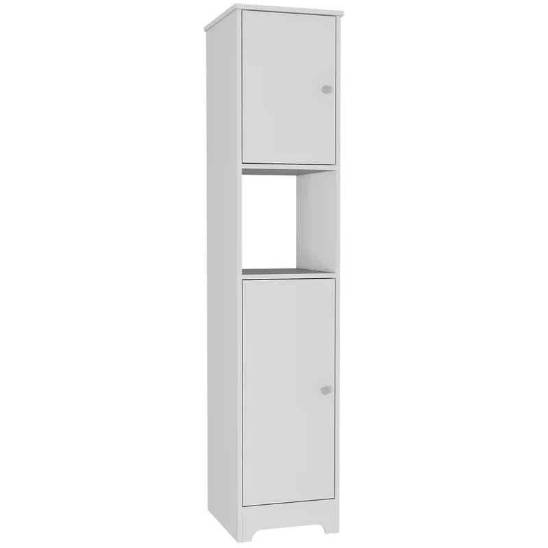 Columna de baño Ibis en Melamina con 2 puertas y 1 estante