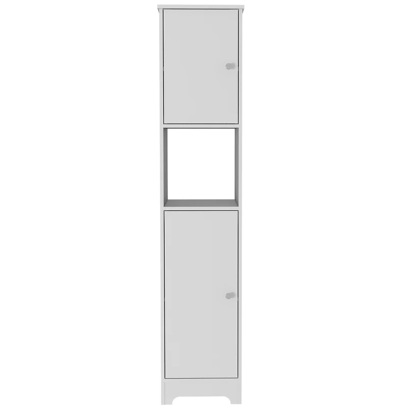Columna de baño Ibis en Melamina con 2 puertas y 1 estante