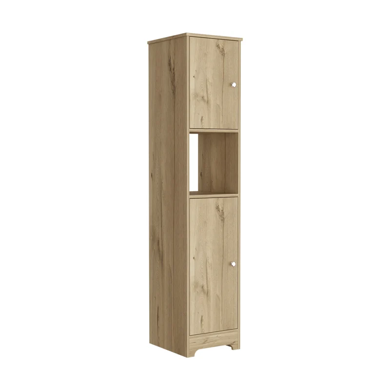 Columna de baño Ibis en Melamina con 2 puertas y 1 estante