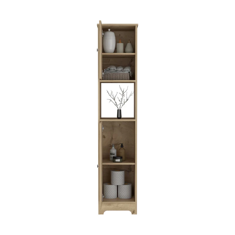 Columna de baño Ibis en Melamina con 2 puertas y 1 estante