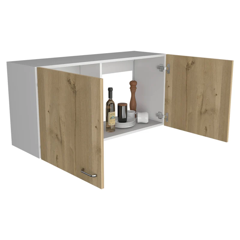 Mueble de Pared para Cocina Nápoles, con dos puertas, Blanco / Duna