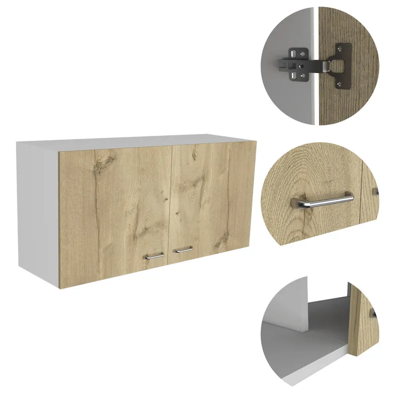 Mueble de Pared para Cocina Nápoles, con dos puertas, Blanco / Duna