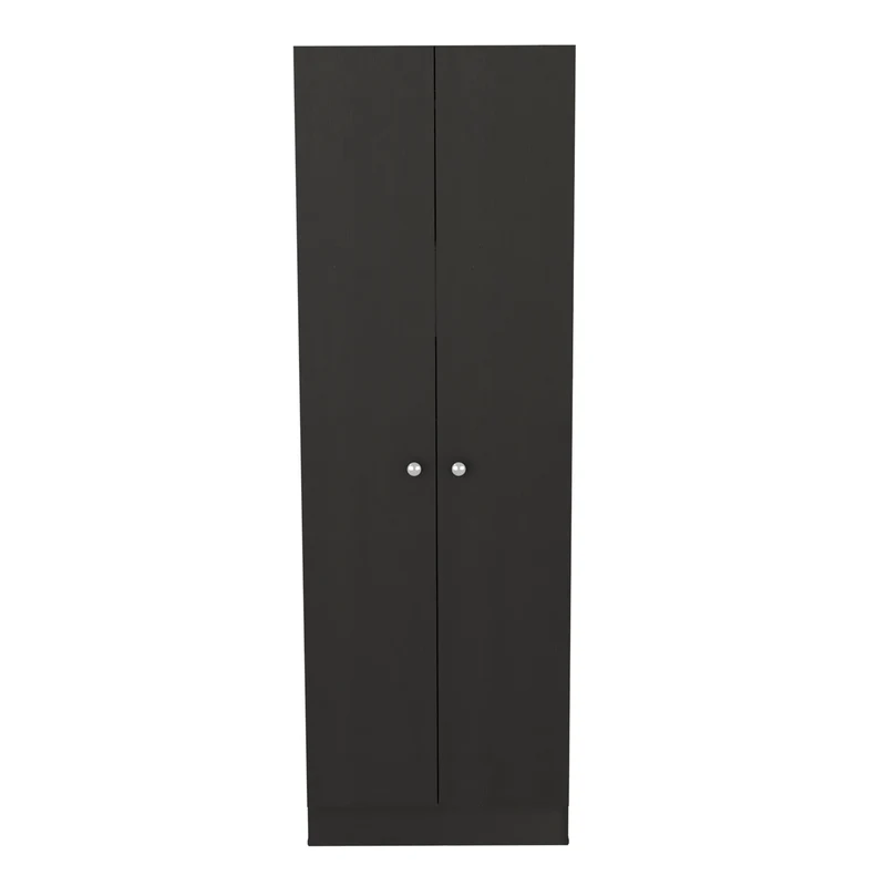 Armario Multifuncional Z 60, con dos puertas y estantes internos, Wengue